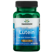 Swanson Lutein Softgels, 40 mg, 60 Count