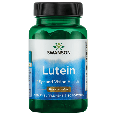 Swanson Lutein Softgels, 40 mg, 60 Count