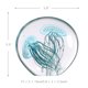 thumbnail image 5 of Tooarts Blue Jellyfish Regalo de vidrio Adorno Decoración Hogar Handblown Azul Abanopi Escultura de vidrio, 5 of 6