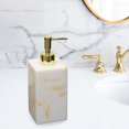 thumbnail image 2 of kurtrusly Practical Pump Bottle Shampoo Dispenser for Home Kitchen White Yellow 500ml 1Set, 2 of 6