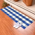 thumbnail image 4 of Alfombra de cuadros estilo búfalo, de algodón, lavable, estilo vintage, para exteriores, para sala de estar, comedor y dormitorio de estilo rústico, 4 of 5