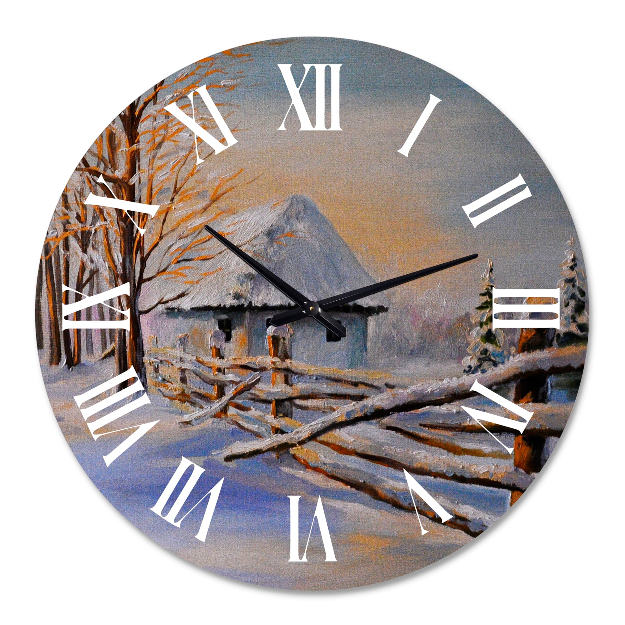 Designart 1 in Quartz Traditional Wall Clock