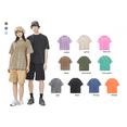 thumbnail image 3 of Pure Cotton American Style Retro Fashion Brand Washed Old T-shirt Oversize Shoulder Round Neck Short Sleeve, 3 of 4