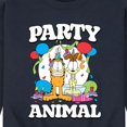 thumbnail image 3 of Garfield - Party Animal - Men's Crew Neck Fleece Pullover, 3 of 5