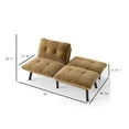 thumbnail image 4 of Convertible Futon Sofa Bed, Folding Sofa Sleeper,Modern Sofa Couch for Small Space,Apartment,Living Room,Brown, 4 of 7