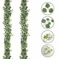 thumbnail image 4 of sruoe Artificial Christmas Garland Unlit, Christmas Decorate, Faux Garlands Christmas, Fake Greenery Garlands, Hanging Garland, Vine Garland for Door Stair Fireplace Indoor Tabletop Decor, 4 of 7