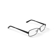 Contour Men's FM9187 Rectangular Prescription Eyeglasses with Case, Matte Black