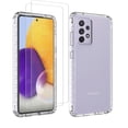 thumbnail image 1 of Takfox for Samsung Galaxy A52 5G Case, Crystal Clear Phone Case Full Body Rugged Cover Slim Shockproof Phone Bumper with [2 Tempered Glass Screen Protector] [Hard PC+Soft TPU ]- (6.5'' 2021)-Clear, 1 of 6