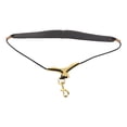 thumbnail image 2 of Adjustable Soft Leather Padded Sax Neck Shoulder Strap with Metal Hook Musical Instrument Accessories for Alto Tenor Baritone Soprano Saxophone, 2 of 7