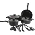 thumbnail image 1 of Pots And Pans Set 13 Piece Non-Stick Cooking Set Induction Cookware with Frying Pans, Saucepans & Stockpot,Black, 1 of 1