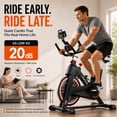 thumbnail image 6 of FED Fitness Magnetic Exercise Bike for Home, 350 lb Capacity Stationary Indoor Cycling Bike with Bluetooth App, LCD Monitor, Adjustable Seat & Handlebars, Quiet Belt Drive, 6 of 10