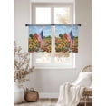thumbnail image 3 of Independence Day Sheer Curtains 2 Panels Set U. S. Summer Sunflower Pastoral Barn Farmhouse Sheer Window Curtains Light Filtering Rod Pocket Voile Drapes for Bedroom Living Room 52"x45", 3 of 9