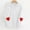 White, variant on Antqov Hoodies for Women, Valentine's Day Heart Printed Pullover Drawstring Sweatshirts with Pocket, Outdoor Walks Comfortable Lightweight Hoddie
