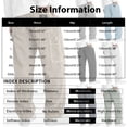 thumbnail image 3 of Resicozy Mens Corduroy Pants Wide Leg Elastic Waist Sweatpants Casual Baggy Vintage Work Trousers with Pocket Black XL, 3 of 4