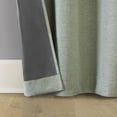 thumbnail image 5 of Sun Zero Tula Crosshatch 100% Blackout Grommet Curtain Panel, 40"W x 84"L, Sage Green, 5 of 10