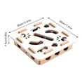 thumbnail image 2 of HUISZJ Cat Nail File Toy Enrichment Box Cat Puzzle Maze Holes Toy with 3 Bell Balls Interactive Cat Nail File Scratcher Board (White), 2 of 8