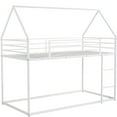 thumbnail image 3 of House Bunk Bed With Metal Build, Built-in - White, Space Option Twin Over Convertible In White And Functional Bedroom Essential, 3 of 6