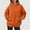 Orange, variant on SIYUDAN Women's Sweatshirts Hoodies Long Sleeve Womens Pullover Oversized Hoodie for WomenDark Gray Hoodies Women's Fall Jacket Young Women