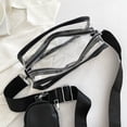 thumbnail image 2 of Bolso Bandolera Btafrte PVC Transparente Love Fashion Shoulder Bag Con Bolso Pequeño negro, 2 of 9