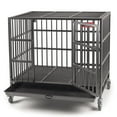 thumbnail image 1 of ProSelect Caisse en Acier Empire pour Grands Chiens avec Plateau et Roues, Noir, 1 of 6