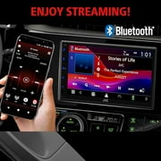 JVC KW-M595BT Digital Car Stereo (50W x 6-Ch), Apple CarPlay & Android Auto Compatible, Bluetooth-Enabled Head Unit with 6.8 LCD Display, Single DIN Touchscreen Car Stereo with USB Mirroring