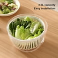 thumbnail image 6 of Lettuce Washer & Salad Spinner: 4.5L Strainer With Non-Slip Base For Easy, 6 of 9