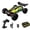 Yellow / Brushed, variant on G162 1/16 Scale Brushless RC Truck 4WD High Speed Off Road Car Vehicle With 2.4GHz Remote Control Hobby Grade Vehicle For Trail Dirt And Grass Driving( Yellow / Brushless )