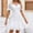 White, variant on Sakmal Dresses for Women Elegant Evening Gown Lace Solid Comfort Fit Short Sleeve White Mid-Length A-Line Dress