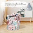 thumbnail image 6 of 50L Extra Large Popup Hamper Collapsible Laundry Basket With Zippered Lid 15.7x18.5in Hand-drawn Cute Cartoon Floral, 6 of 7