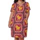 thumbnail image 3 of 2 vestidos largos con bolsos para mujer con estampado de collage de leones, vestidos para mujer, vestidos para ocasiones formales, 3 of 7