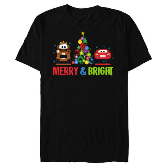 Disney and Pixar’s Cars Christmas Holiday Nutcrackers - Short Sleeve Blended T-Shirt for Adults - Customized-Black