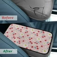 thumbnail image 4 of Yuyamidu Cherry Center Console Armrest Covers for Cars Trucks Sedans Armrest Cover Daisy Automotive Arm Rest Cushion Pad Protector Flannel Car Comfort Accessories, Pink, 4 of 7
