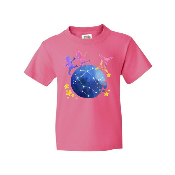 Inktastic Gemini Constellation Zodiac Sign Illustration Youth T-Shirt