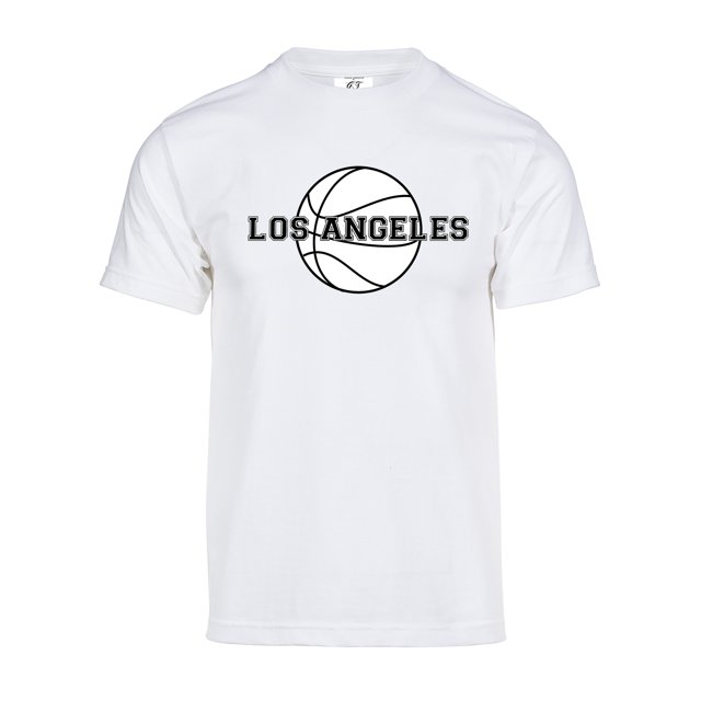 Gravity Threads Mens Los Angeles Basketball Short-Sleeve T-Shirt - White - 2XL