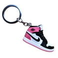 thumbnail image 6 of Nike Air Keychain Black/Pink Mini 3D AJ1 Sneaker Inspired Shoe Keychain, 6 of 7