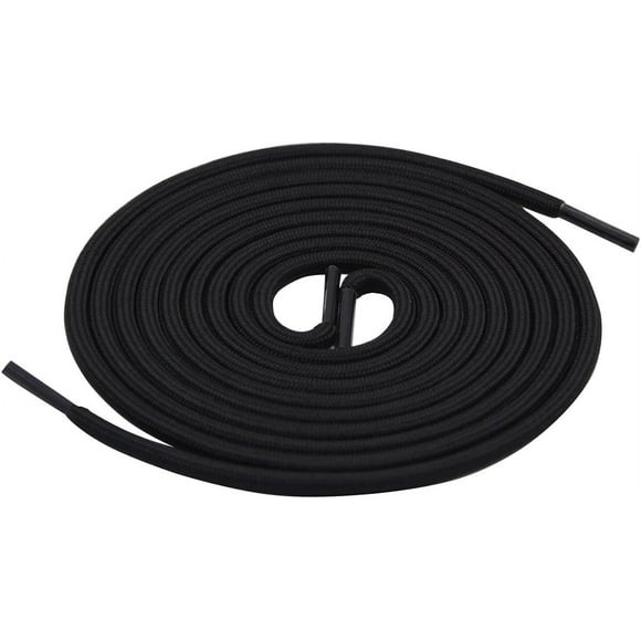 1 Pair Durable Round Boot Laces, 3/16" Inch Heavy-Duty Shoelaces for Hiking Boots & Work Shoes(45" 54" 63" 72")