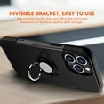 thumbnail image 4 of FIEWESEY for iPhone 13 Pro 6.1 Inch Case, Anti-Scratch Shockproof Case 360 Degree Rotation Finger Ring Holder Kickstand [Work with Magnetic Car Mount] for iPhone 13 Pro 6.1 Inch(Black), 4 of 6