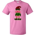 thumbnail image 3 of Inktastic Merry Christmas Elf in Red and Green Plaid T-Shirt, 3 of 5