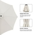 thumbnail image 3 of COBANA 9ft Patio Umbrella with Base Included, Outdoor Market Table Umbrella with Crank Tilt and Umbrella Stand Weights, Cream White, 3 of 7