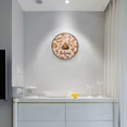 thumbnail image 5 of Yayeee Wall Clock Battery Operated 9.5" Silent Quartz Non-Ticking for Living Room Decor, Campfire Pattern, 5 of 8