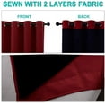 thumbnail image 7 of NICETOWN Heat Blocking 100% Blackout Curtains, Durable and Soft Black Lined Blackout Drapes, Energy Saving Long Panels for Patio Sliding Glass Door, Burgundy, 52-inch x 108 inches, 2 PCs, 7 of 7