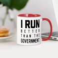 thumbnail image 3 of CafePress - I Run Better Than The Government - 11 oz Ceramic Mug - Novelty Coffee Tea Cup, 3 of 4