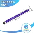 thumbnail image 2 of Uxcell Stylus Pens for Touch Screens, High Precision Universal Bling Stylus Crystal Metal Capacitive Pens Purple, 2 of 7