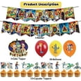 thumbnail image 2 of 32-Piece For Aloa Mars Cartoon-Themed Party Decoration Set – Includes Banner, Cake Topper, 12 Cupcake Toppers, and 18 Balloons for Festive Celebrations, 2 of 4