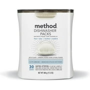 Method Dishwasher Detergent Packs, Free + Clear, 30 count