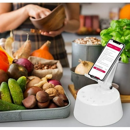 Emerson Radio Docking Station with Wireless Charging, Bluetooth Speaker, Hands-Free Calling and Adjustable Arm, ER-X300