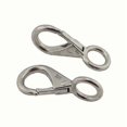 thumbnail image 4 of 3 Pcs Lifting Hooks, Clamps Shackles Stainless Steel Fixed Round Eye Boat Snap PXCL, 4 of 5