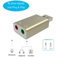 thumbnail image 4 of Adaptador de audio USB Adaptador de tarjeta de sonido de audio externo con auriculares con altavoz Adepaton CZDZ-HQ53-1, 4 of 5