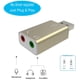 thumbnail image 3 of Adaptador de audio USB Adaptador de tarjeta de sonido de audio externo con conector para auriculares y micrófono para dispositivo de audio USB, 3 of 4