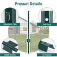 thumbnail image 4 of ChaoLink 7 Feet Metal Fence Posts U-Post – Pack of 10 Sturdy Duty No Dig Fence Stakes for Garden and Yard, 4 of 8